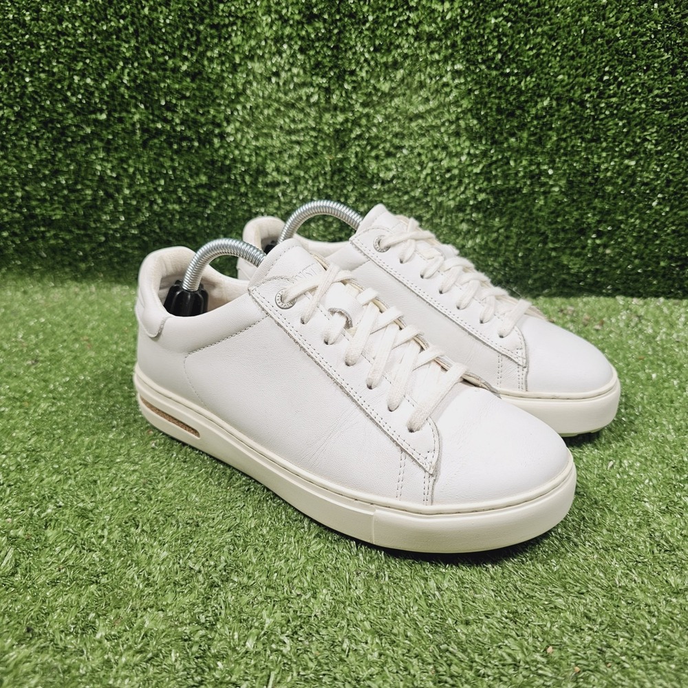 Birkenstock Bend Low White Leather Lace Up Comfort Sneakers Womens 37 US 6